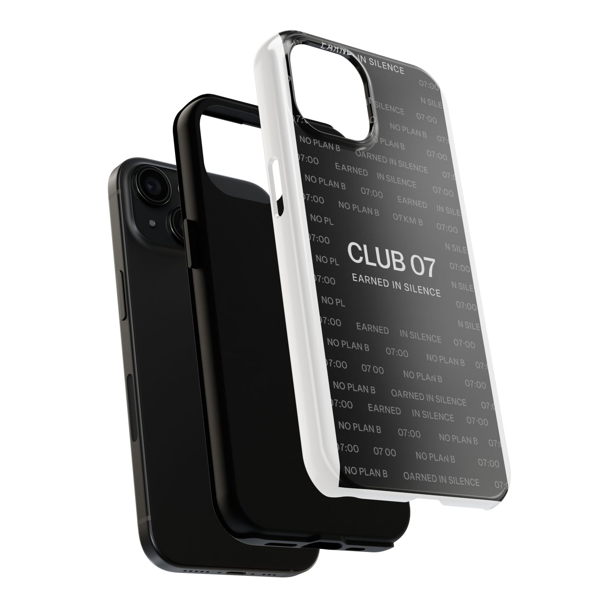 Stylish Phone Case - CLUB 07 Earned in Silence, Tough Protection for Teens, Trendy Gift for Birthdays, Unique Accessory for Everyday Use