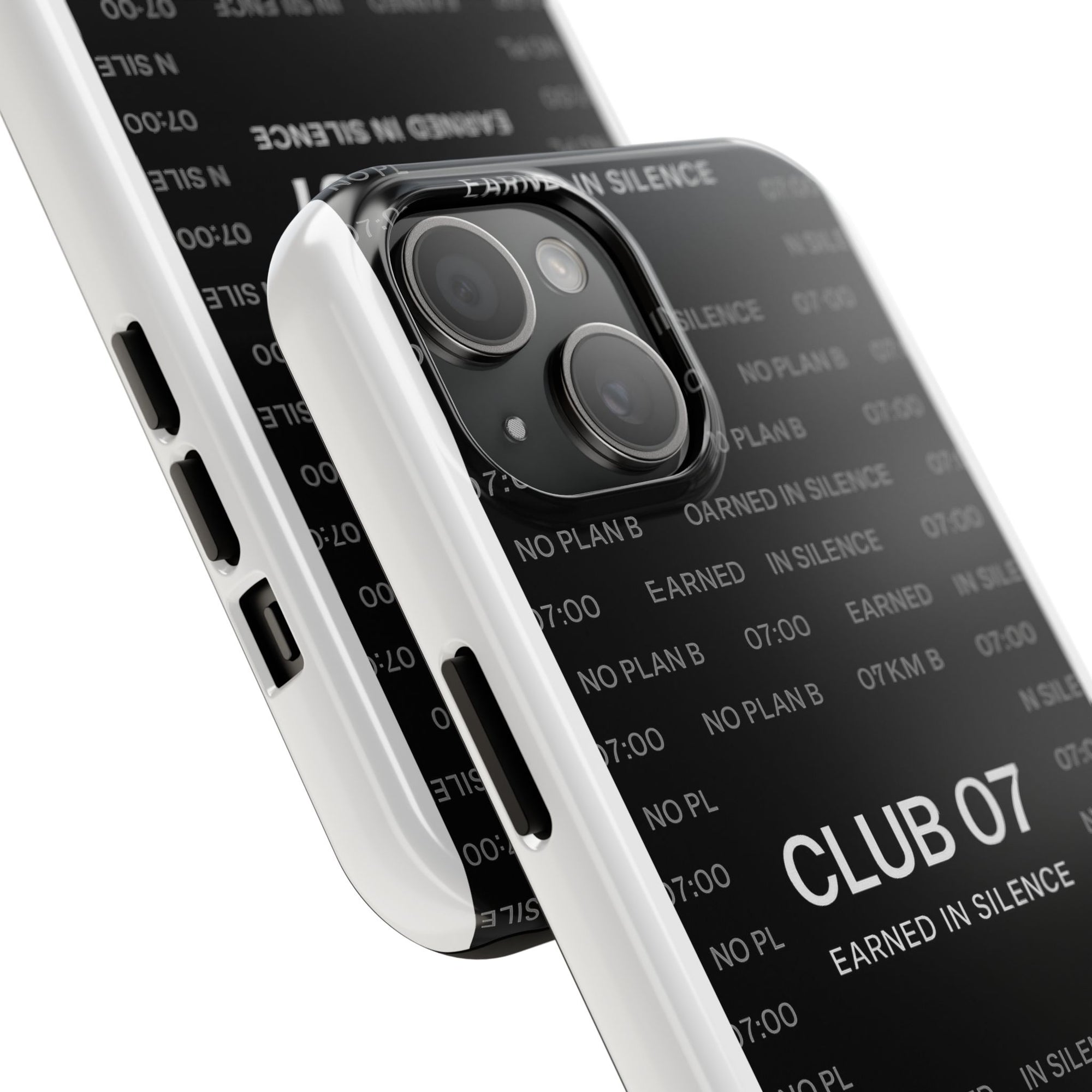 Stylish Phone Case - CLUB 07 Earned in Silence, Tough Protection for Teens, Trendy Gift for Birthdays, Unique Accessory for Everyday Use